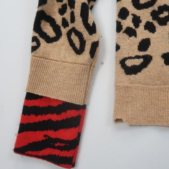 Zadig & Voltaire Delly Bis Cashmere Wool Animal Print Sweater XS - Picture 11 of 11